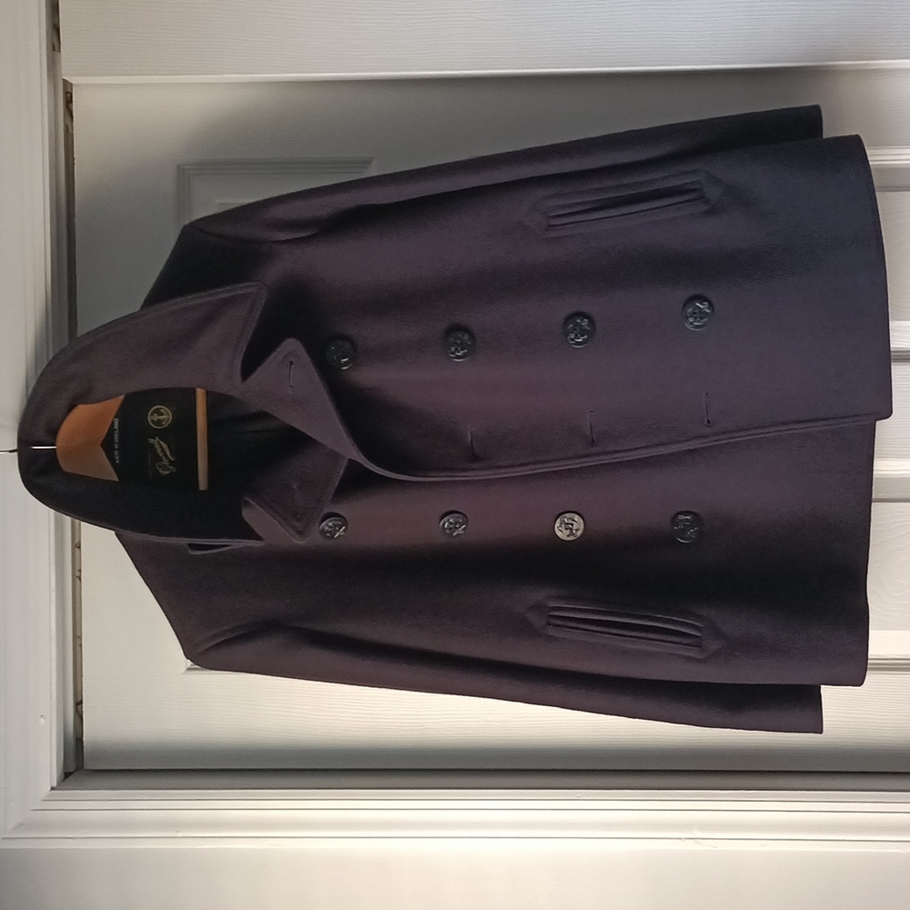 Gloverall Peacoat - Navy Size 38